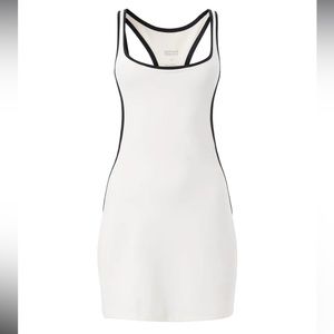 Girlfriend collective Paloma Racerback dress ivory